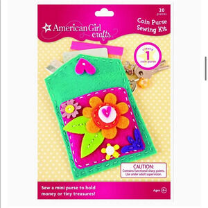 American Girl coin purse sewing kit for little girls